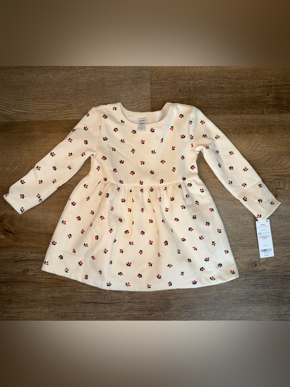 Carters Baby Girl Fleece Holiday Dress 24m